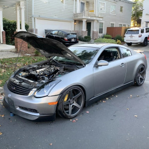 Infiniti G35 2DR Coupe 2003-2005 ING Style 1 Piece Polyurethane Front Lip - image 1