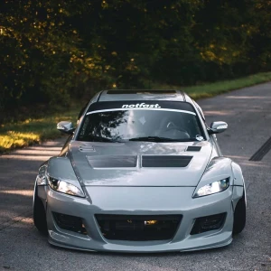 Mazda RX8 2004-2008 MS Style 1 Piece Polyurethane Front Bumper - image 1