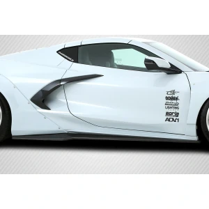 2020-2025 Chevrolet Corvette C8 Gran Veloce Side Skirt Splitters - 2 Piece - image 1