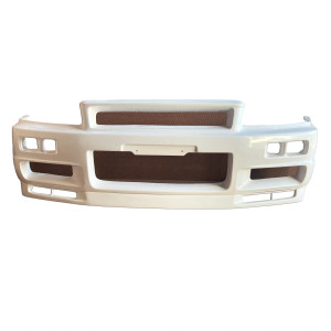 FRP NISM S-Tune Z Integrated Front Bumper Lip Combo > Nissan Skyline (R34) GTT 1999-2004 > 2dr Coupe - image 1