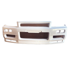 ModeloDrive FRP NISM S-Tune Z Integrated Front Bumper Lip Combo > Nissan Skyline (R34) GTT 1999-2004 > 2dr Coupe - image 1