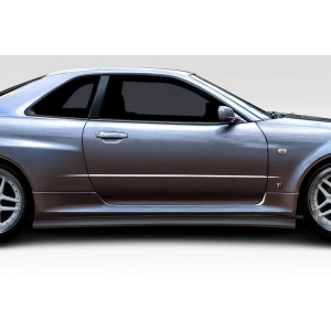1999-2002 Nissan Skyline R34 2DR Estra Side Skirt Rocker Panels - 2 Piece - image 1