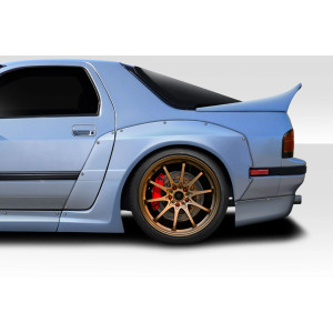 1985-1992 Mazda RX7 Phoenix Fire Rear Fender Flares - 4 Piece (+75mm Added Clearance) - image 1