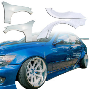 ModeloDrive FRP MSV Wide Body 30/65 Fender Flare Set 8pc > Lexus IS300 2000-2005> 4dr - image 1
