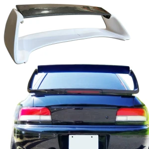 Partial Carbon Fiber 22B Trunk Spoiler Wing Adjustable w LED > Subaru Impreza (GC8) 1993-2001 > 2/4dr - image 1