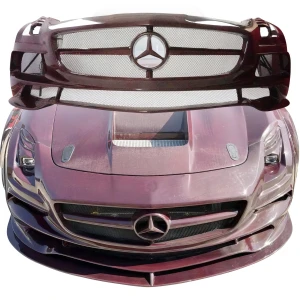 Carbon Fiber BLK-GT Wide Body Front Bumper > Mercedes-Benz SLS AMG (R197) 2011-2014 - image 1