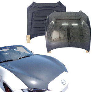 ModeloDrive Carbon Fiber OER Hood > Mazda Miata (ND) 2016-2021 - image 1 ModeloDrive Carbon Fiber OER Hood > Mazda Miata (ND) 2016-2021 - image 1