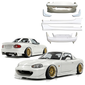 FRP GVAR Body Kit 7pc > Mazda Miata (NB2) 2001-2005 - image 1