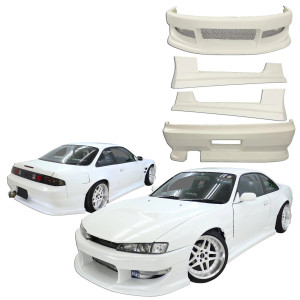 ModeloDrive FRP WOR9 v2 Body Kit 4pc > Nissan 240SX (S14) 1997-1998 - image 1