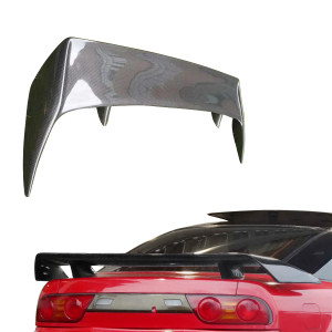 ModeloDrive Carbon Fiber 3POW Spoiler Wing > Nissan 240SX 1989-1994 > 3dr Hatch - image 1