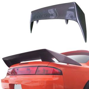 Carbon Fiber 3POW Spoiler Wing > Nissan 240SX (S14) 1995-1998 - image 1