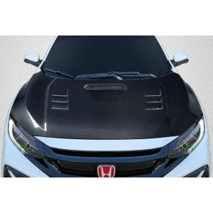 2016-2021 Honda Civic TS 1 Carbon Fiber Hood - image 1