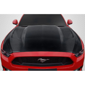 2015-2017 Ford Mustang Carbon Creations TS 1 Hood - 1 Piece - image 1