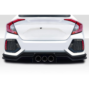 2016-2021 Honda Civic 4DR Broman Rear Lip Spoiler Air Dam - 3 Pieces - image 1