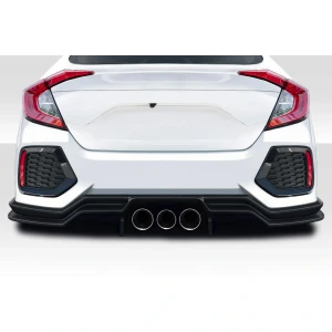 2016-2021 Honda Civic 4DR Broman Rear Lip Spoiler Air Dam - 3 Pieces - image 1