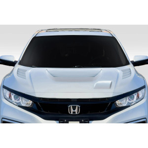 2016-2021 Honda Civic Time Attack Hood - 1 Piece - image 1