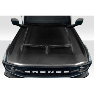 2021-2023 Ford Bronco Carbon Creations GT500 Hood - 1 Piece - image 1 2021-2023 Ford Bronco Carbon Creations GT500 Hood - 1 Piece - image 1