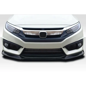 2016-2018 Honda Civic 2DR 4DR Yoka Front Lip Spoiler Air Dam - 3 Pieces - image 1