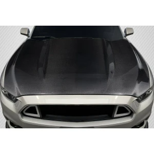 2015-2017 Ford Mustang OEM Look Carbon Fiber Hood - image 1