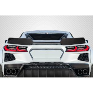 2020-2025 Chevrolet Corvette C8 Carbon Creations Gran Veloce Wicker Bill Rear Wing Spoiler - 1 Piece - image 1