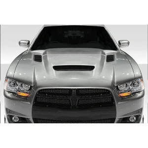 2011-2014 Dodge Charger Hellcat Redeye Look hood - 1 Piece - image 1