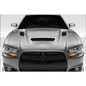 2011-2014 Dodge Charger Hellcat Redeye Look Hood - 1 Piece - image 1