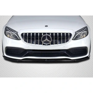 2015-2018 Mercedes C Class Power Carbon Fiber Front Lip - image 1
