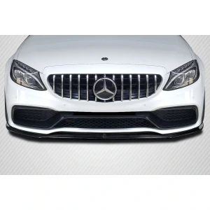 2015-2018 Mercedes Benz W205 C-Class / 2016-2018 Mercedes Benz C43 AMG Power Front Lip Spoiler Air Dam - 1 Piece - image 1