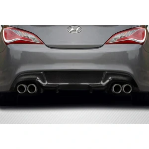 2010-2016 Hyundai Genesis Twins Carbon Fiber Rear Lip - image 1