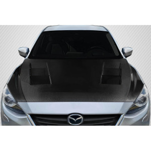 2014-2018 Mazda 3 Carbon Creations Velocity Hood - 1 Piece - image 1
