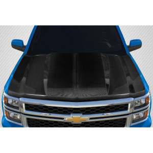 2014-2015 Chevrolet Silverado Carbon Creations 2" Cowl Hood - 1 Piece - image 1