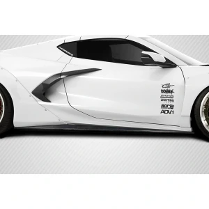 2020-2025 Chevrolet Corvette C8 Gran Veloce Wide Body Side Skirt Rocker Panel Splitters - 2 Pieces - image 1