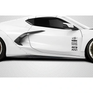 2020-2025 Chevrolet Corvette C8 Gran Veloce Wide Body Side Skirt Rocker Panel Splitters - 2 Pieces - image 1