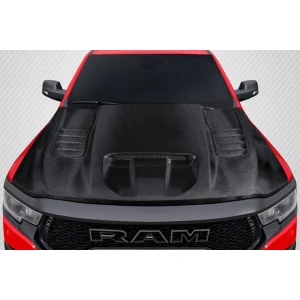 2021-2024 Dodge Ram OEM Look Carbon Fiber Hood - image 1