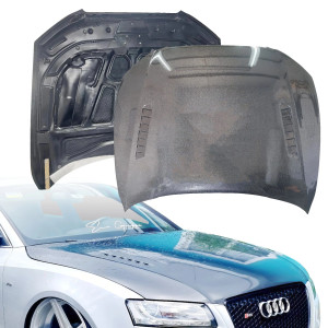 ModeloDrive Carbon Fiber VVV Style Hood > Audi A5 (8T) 2008-2011 > 2dr Coupe - image 1