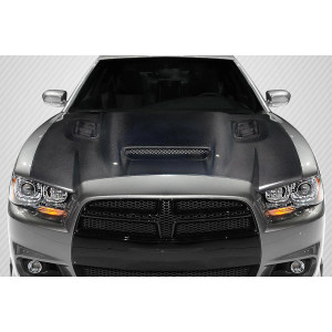 2011-2014 Dodge Charger Hellcat Redeye Look hood - 1 Piece - image 1