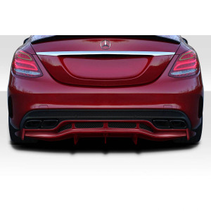 2015-2021 Mercedes C Class W205 Weaver Sport Rear Diffuser - 3 Pieces - image 1