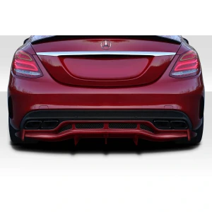 2015-2021 Mercedes C Class W205 Weaver Sport Rear Diffuser - 3 Pieces - image 1