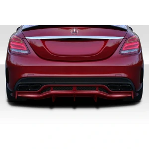 2015-2021 Mercedes C Class W205 Weaver Sport Rear Diffuser - 3 Pieces - image 1