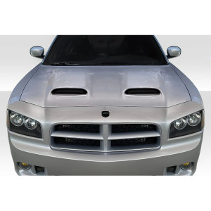 2006-2010 Dodge Charger Duraflex Redeye Look Hood - 1 Piece - image 1