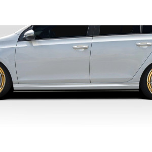 2010-2014 Volkswagen Golf GTI R400 Look Side Skirt Rocker Panel Splitters - 2 Pieces (S) - image 1