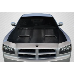 2006-2010 Dodge Charger Hellcat v2 Carbon Fiber Hood - image 1