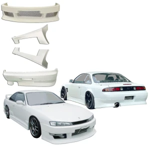 FRP FKON Body Kit 4pc > Nissan 240SX (S14) 1997-1998 - image 1