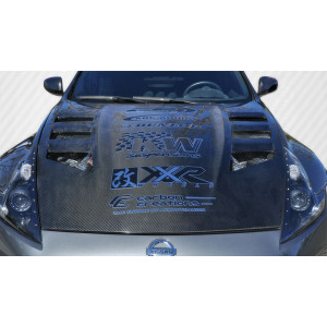 2009-2020 Nissan 370Z Z34 Carbon Creations Circuit Hood - 1 Piece - image 1