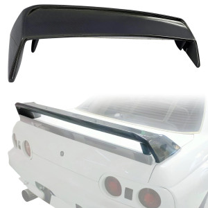 ModeloDrive Carbon Fiber OER GTR Spoiler Wing (upper) > Nissan Skyline (R32) 1990-1994 > 2dr Coupe - image 1