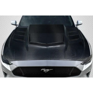 2018-2023 Ford Mustang Interceptor Carbon Fiber Hood - image 1