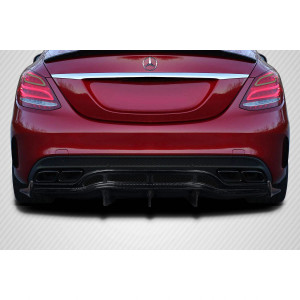 2015-2020 Mercedes C Class W205 Weaver Sport Rear Diffuser - 3 Pieces - image 1