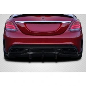 2015-2020 Mercedes C Class W205 Weaver Sport Rear Diffuser - 3 Pieces - image 1