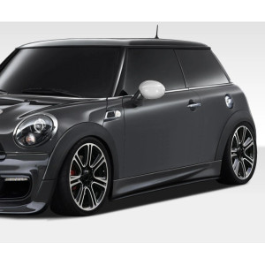 2007-2013 Mini Cooper Hatchback R56 2009-2015 Cooper convertible R57 2012-2015 Cooper Coupe / Roadster R58 R59 DL-R Side Skirt Splitters - 2 Piece - image 1