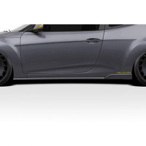 2012-2017 Hyundai Veloster Bailer Side Skirt Rocker Panel Splitters - 2 Pieces (S) - image 1